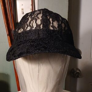 Lacey Women's Elegant Black Lace Cap 4